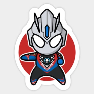 Ultraman Orb Hurricane Slash Chibi Style Kawaii Sticker